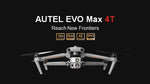 Autel Robotics Evo Max 4T. A Leader in Drone intelligence. 50MP wide camera, 48MP Zoom camera. Equipped with 640*512 high-resolution thermal imaging camera, 30fps, and 16x digital zoom.